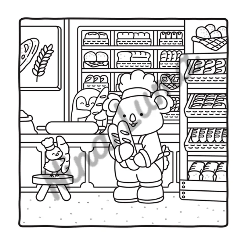 Snuggly Friends Petites boutiques cosy Coloriages fun et mignons