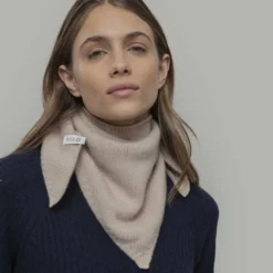 Sophie Scarf en laine recyclée mixte Beige
