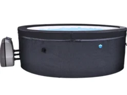 Spa portable semi-rigide vita rond bulles 4 places avec mobilier - netspa