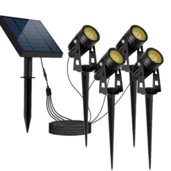4 spot solaire connecté roundy chaud 100