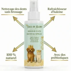Spray dentaire chien & chat 100% naturel, hygiène, haleine, plaque, anti tarte