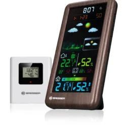 Station météo sans fil bresser neomeo v design en bois