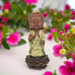 Statue bouddha porte encens akshobhya