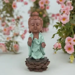 Statue bouddha porte encens dipamkara
