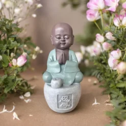 Statue bouddha porte encens tolérence