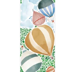 Stickers géants montgolfière aquarelle