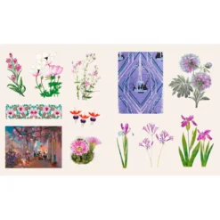 Stickers Treasury - Fleurs & Papillons