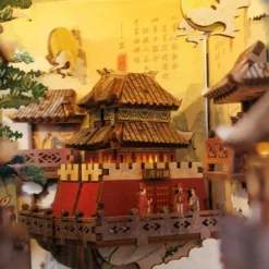 Su dongpo's life - maquette booknook serre-livre