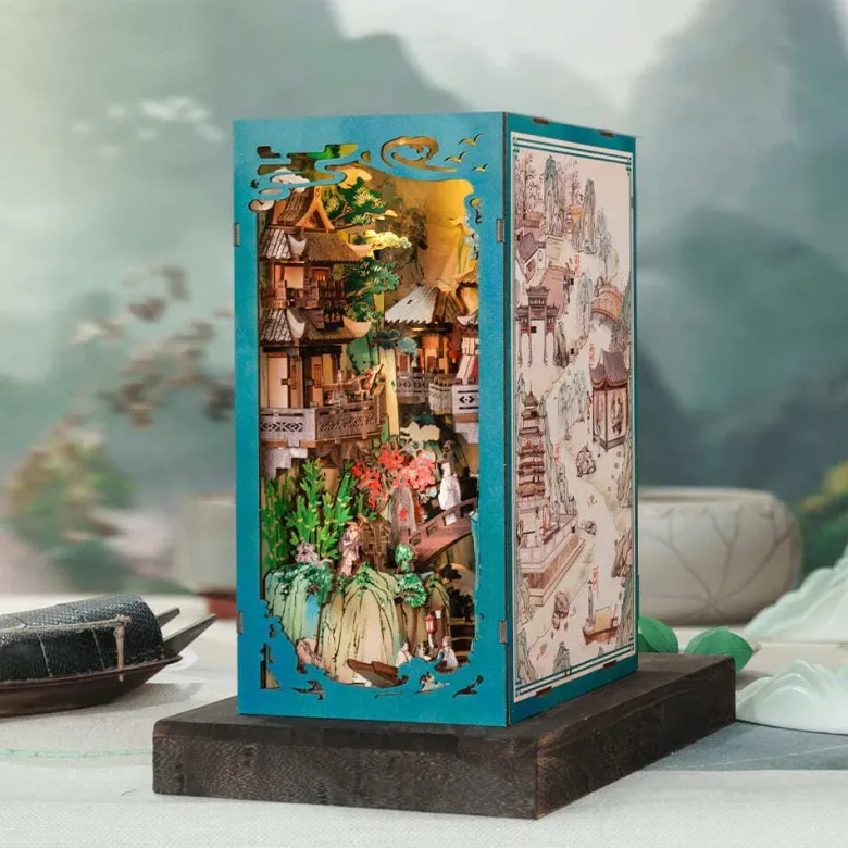 Su dongpo's life - maquette booknook serre-livre