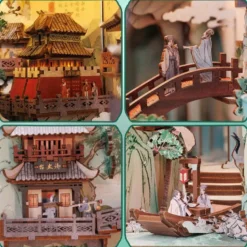 Su dongpo's life - maquette booknook serre-livre