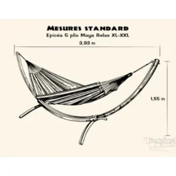 Support hamac maya relax barbacoa xxl