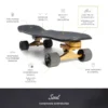 Surfskate premium – sensation surf authentique sur asphalte Noir chine