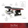 Surfskate premium – sensation surf authentique sur asphalte Rouge intense
