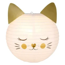 Suspension boule japonaise chat d35