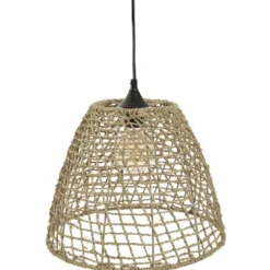 Suspension cône en rotin d33 cm