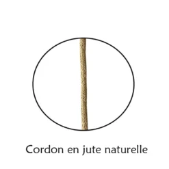 Suspension douille e27 pvc blanche