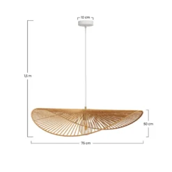 Suspension en papier de corde 75 cm - mada
