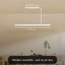 Suspension led - inoleds - jade blanc