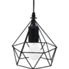 Suspension métal filaire d19 h22 noir