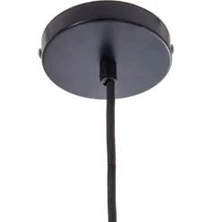 Suspension métal filaire rotin suwa noir