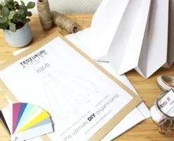 Suspension origami en papier - kit diy