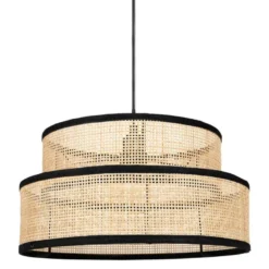 Suspension rotin yuca noir d35
