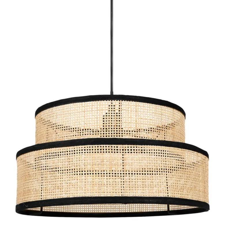 Suspension rotin yuca noir d35