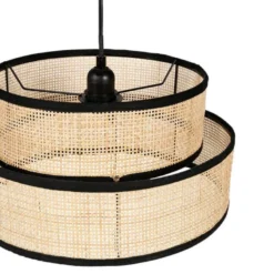 Suspension rotin yuca noir d35