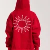 Sweat capuche flow-rouge S-M