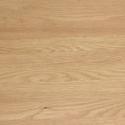 Sya - table à manger ronde d120 décor et chêne naturel pied à motif strié
