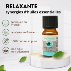 Synergie d'huile essentielle relaxante