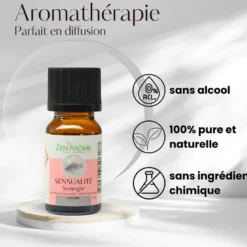 Synergie d'huile essentielle sensualité