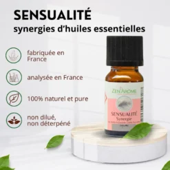 Synergie d'huile essentielle sensualité