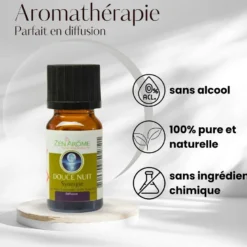 Synergie d'huile essentielle douce nuit