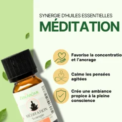 Synergie d'huile essentielle méditation