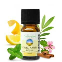 Synergie d'huile essentielle energisante