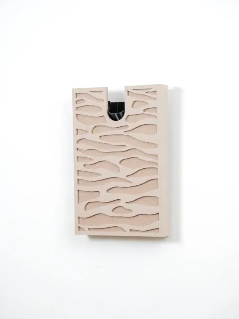 Tableau végétal acoustique sand - l - jardinière anti-oubli Beige
