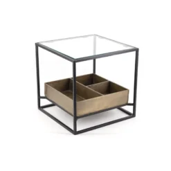 Table basse aluminum bronze - décoration