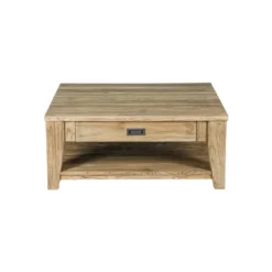 Table basse en bois de teck recyclé