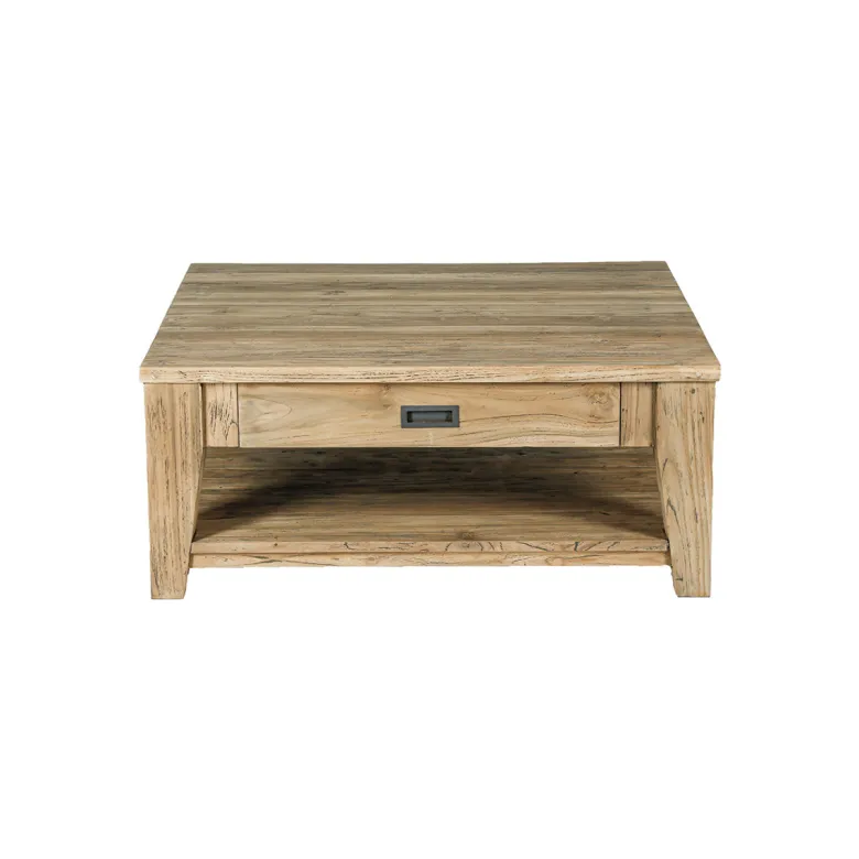 Table basse en bois de teck recyclé