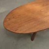 Table basse en bois finition noyer