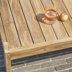 Table basse jardin teck