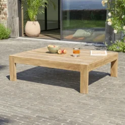 Table basse jardin teck