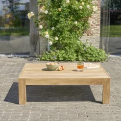 Table basse jardin teck