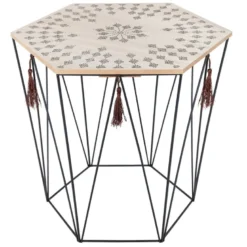 Table à café en métal kumi octo etnik