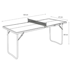 Table cougar bleu