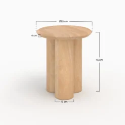 Table d'appoint en bois de manguier d40 cm - sacha