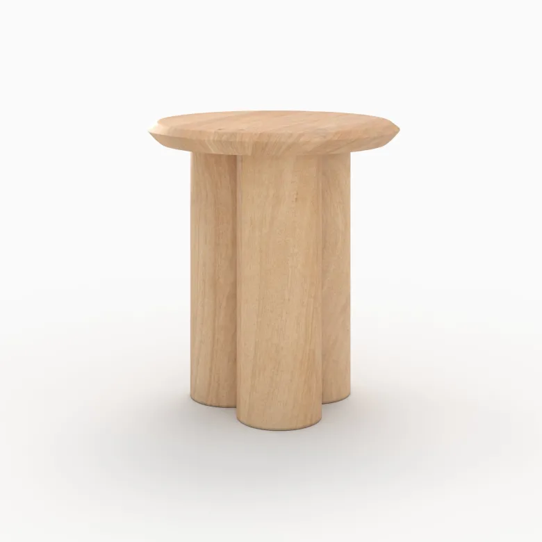 Table d'appoint en bois de manguier d40 cm - sacha