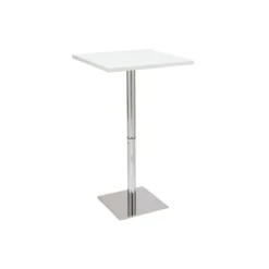 Table de bar carrée blanche l60 cm jack