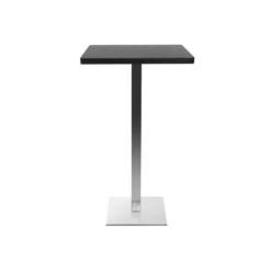 Table de bar carrée noire l60 cm jory